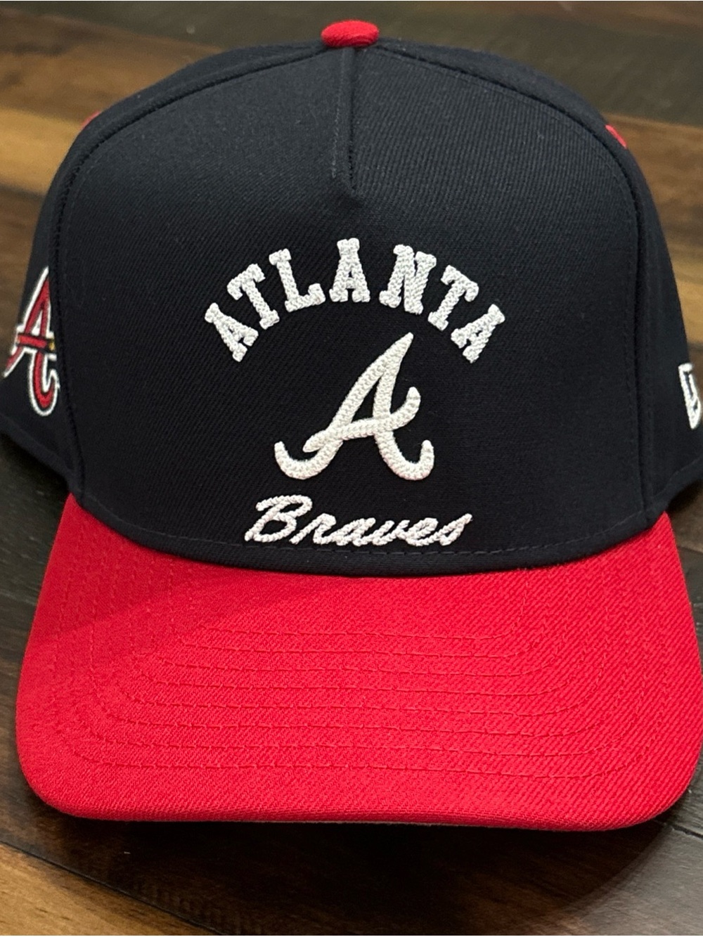 Atlanta Braves New Era 9FORTY Hat A-Frame Adjustable Snap Back M-Crown
